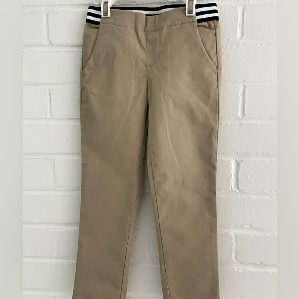 classic khaki boys size 6 french toast uniform straight leg pants